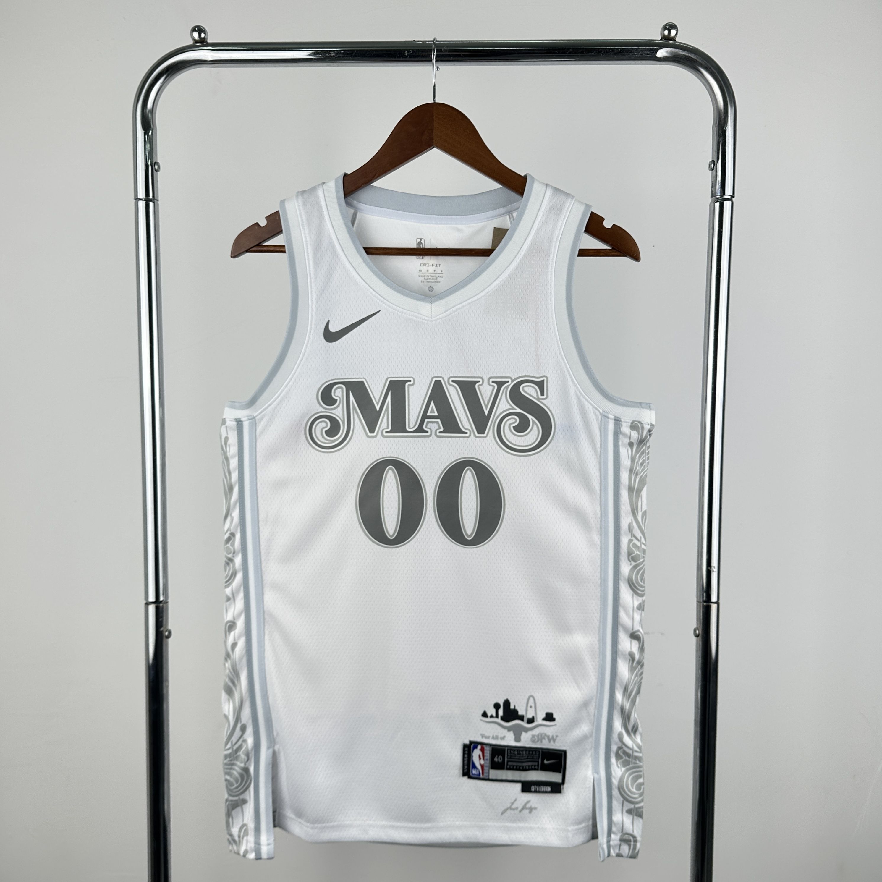 Men Dallas Mavericks #00 Christie White City Edition Season Nike 2025 NBA Jersey->sacramento kings->NBA Jersey
